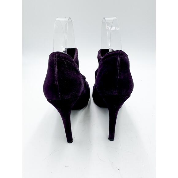 Stuart Weitzman Size 8 Purple Suede Stiletto Booties - Picture 3 of 7